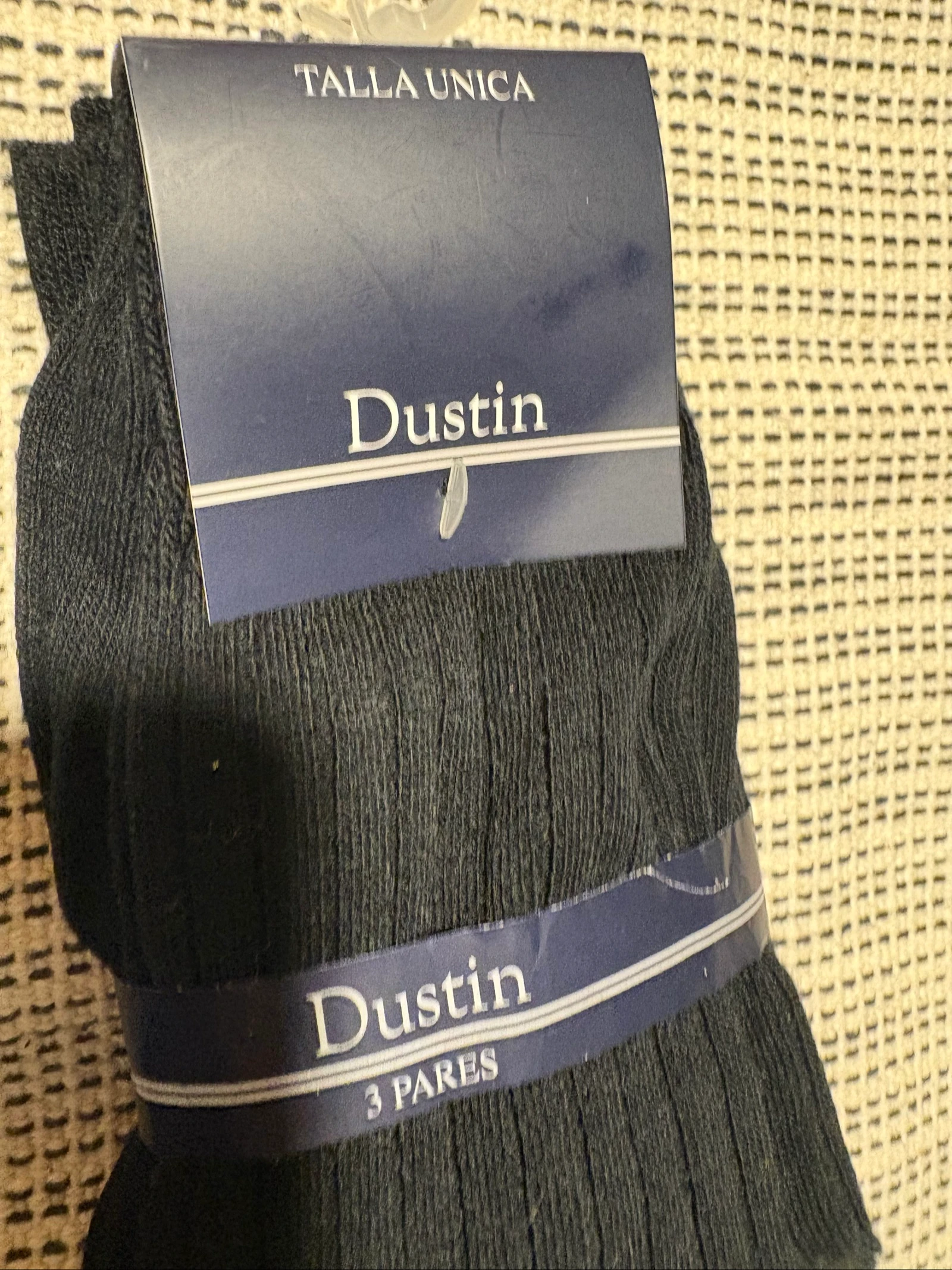 pack 3 paires de chaussettes noires dustin el corte ingles neuves taille unique pour homme – photo 5